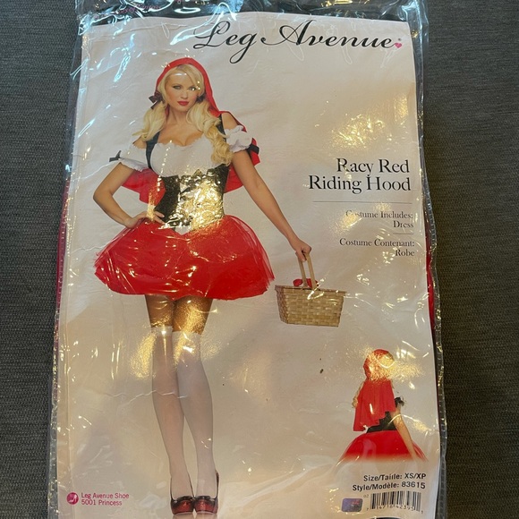 Red Riding Hood Costume. Size XS.